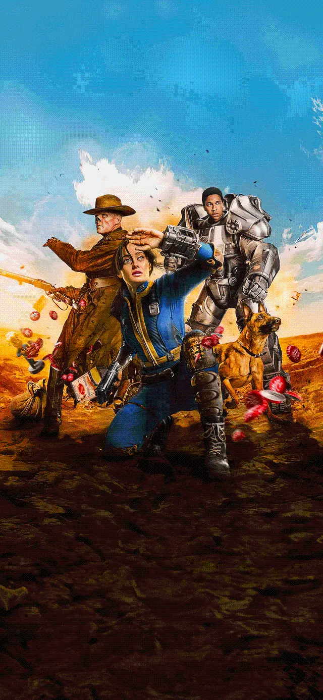 High quality wallpaper from the Fallout 2024 series free download