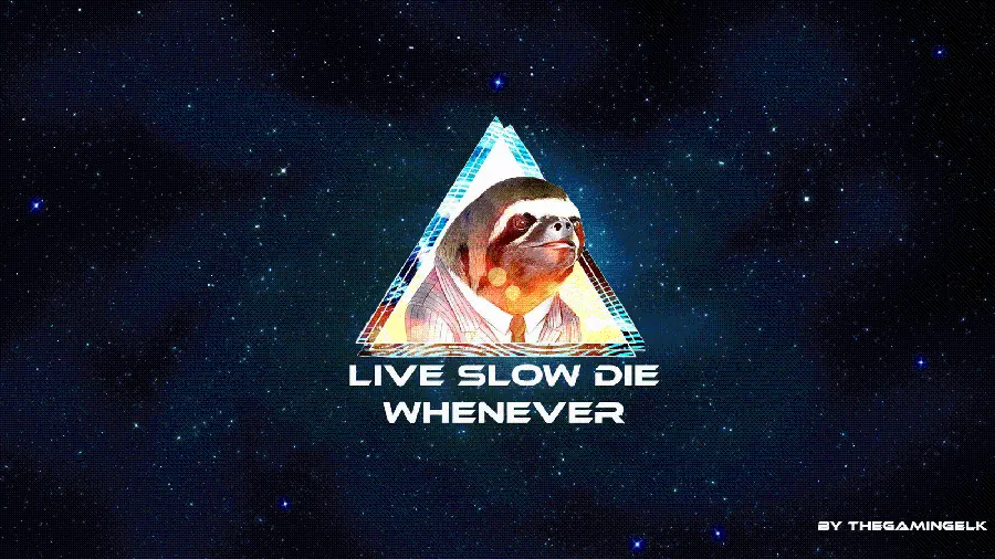 Background image for desktop with sloth design