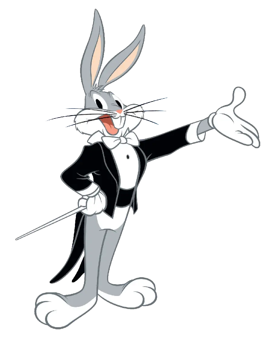 Cartoon Rabbit Background Image PNG from Bugs Bunny Magician