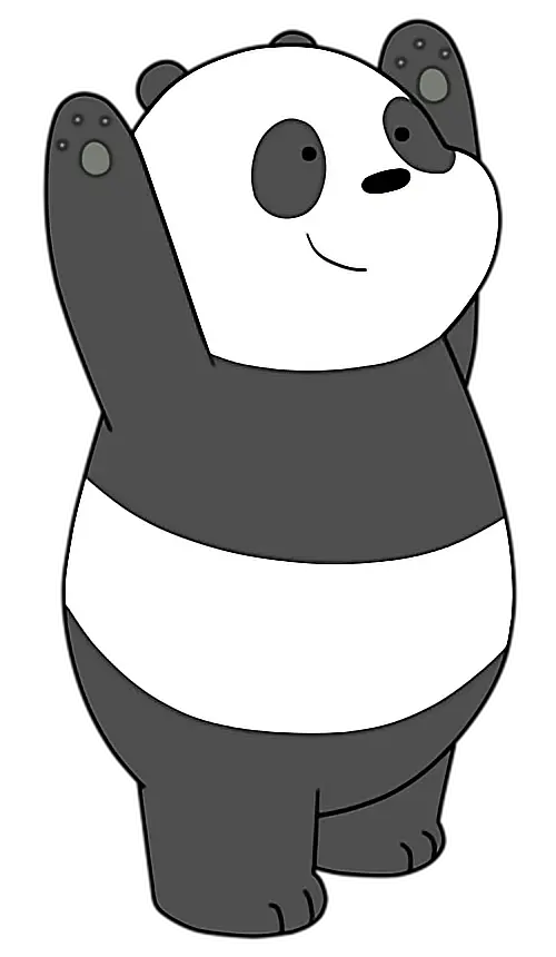 Profile Image of a Beautiful Panda Drawing in PNG Format