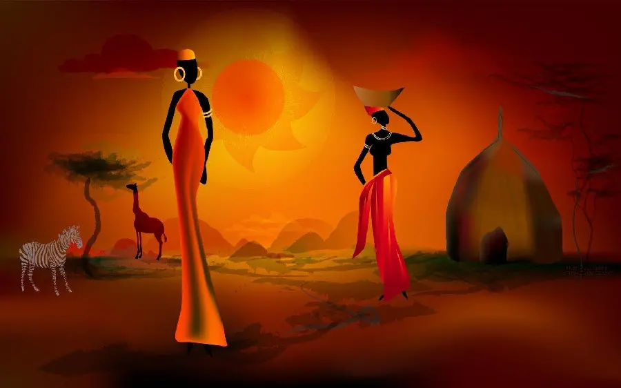 High quality photo of traditional ceremonies of East African tribes