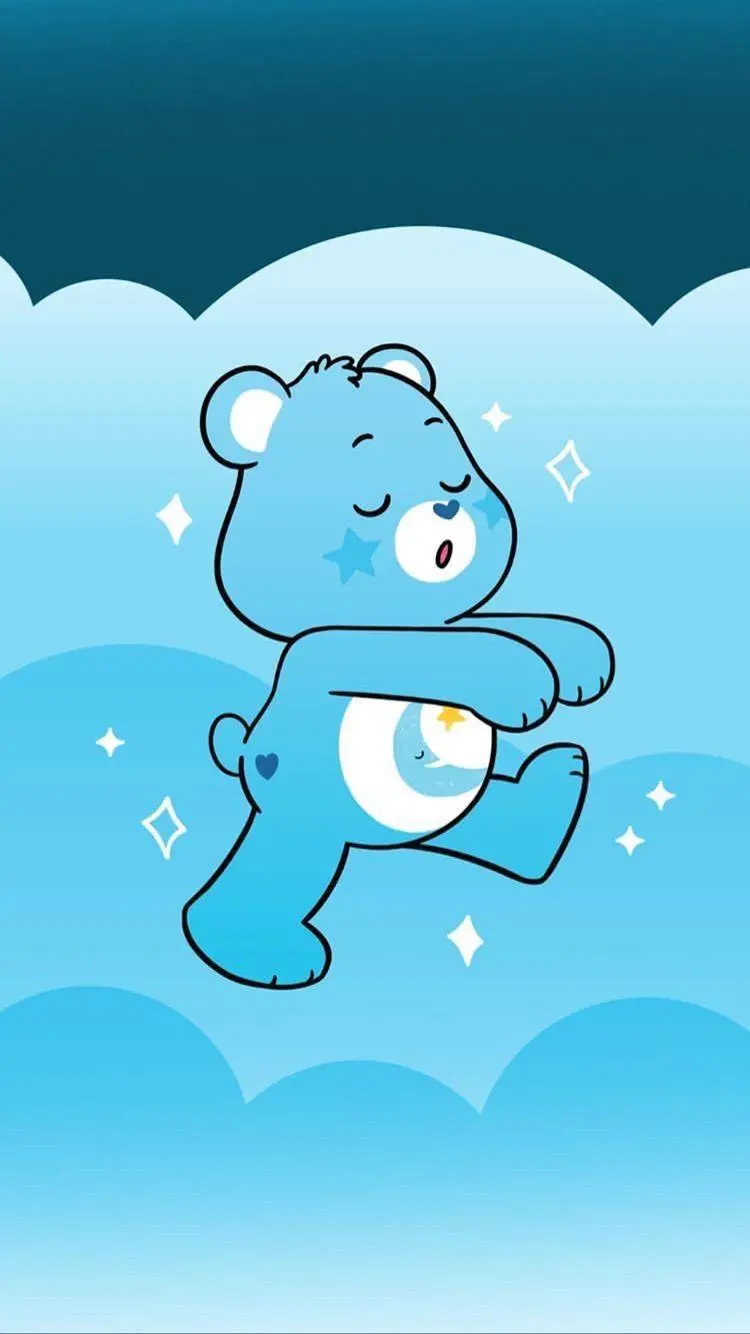 Bear PhotoCute anime with a blue theme for a boy's room design idea