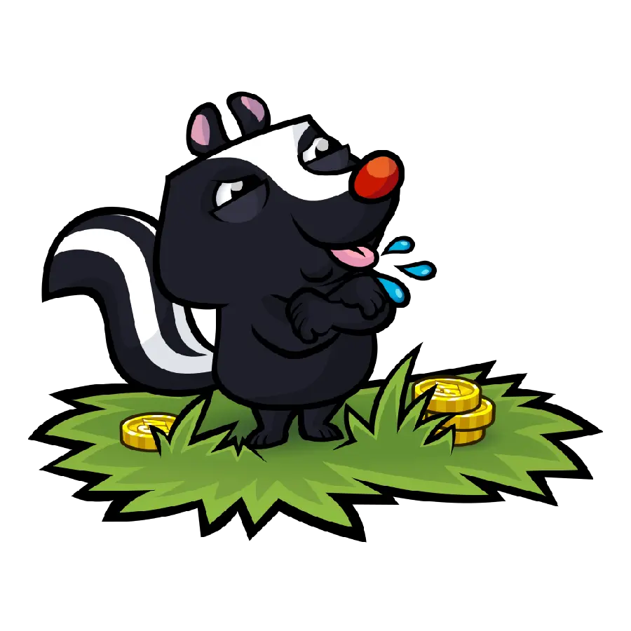 Funky Mink Stock Photo for Making Video in PNG Format