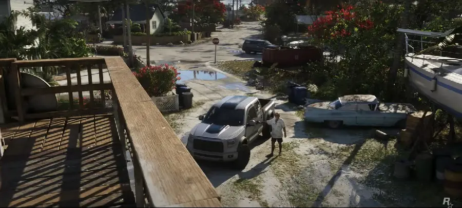Action scene photo in the game GTA 6 in HD quality