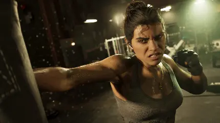 Lucia Using Weapons In GTA 6 Screenshot 1