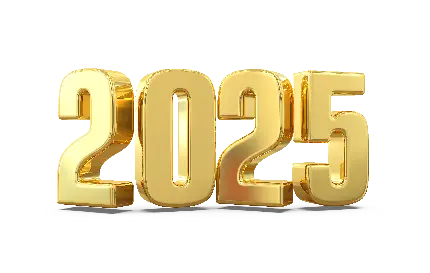 2025 Year Number Calendar Transparent PNG New Year Designs