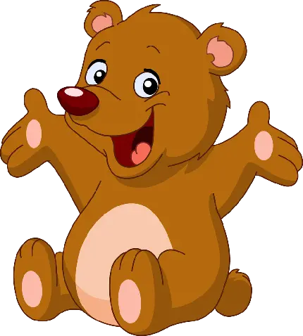 Cute Cartoon Bear Paintings Free Download