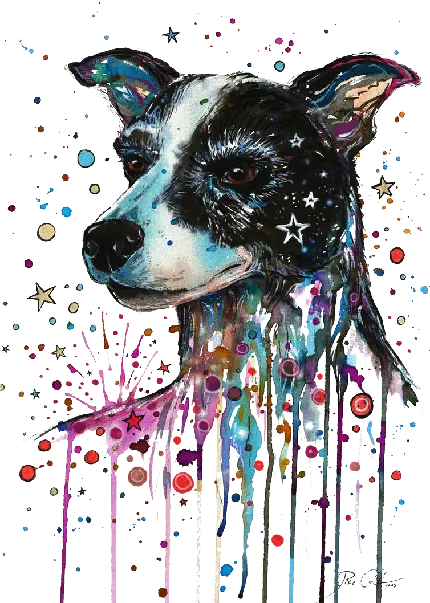 Dog Paintings Collection for Backgrounds and Design