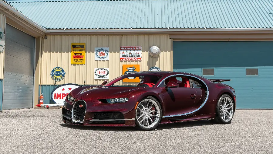 Bugatti Chiron red super luxury car wallpaper and photo
