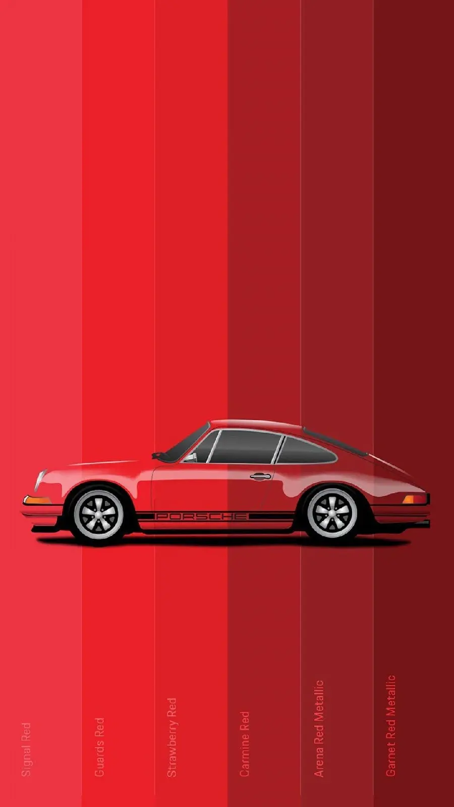 Red car background for smartphone with full HD quality