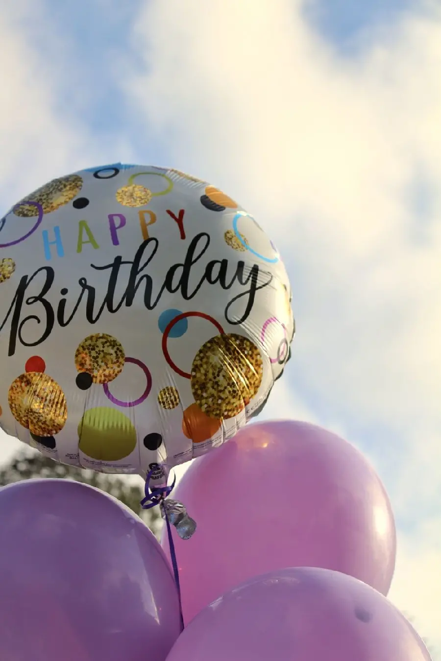 Balloon image for birthday celebration on social media