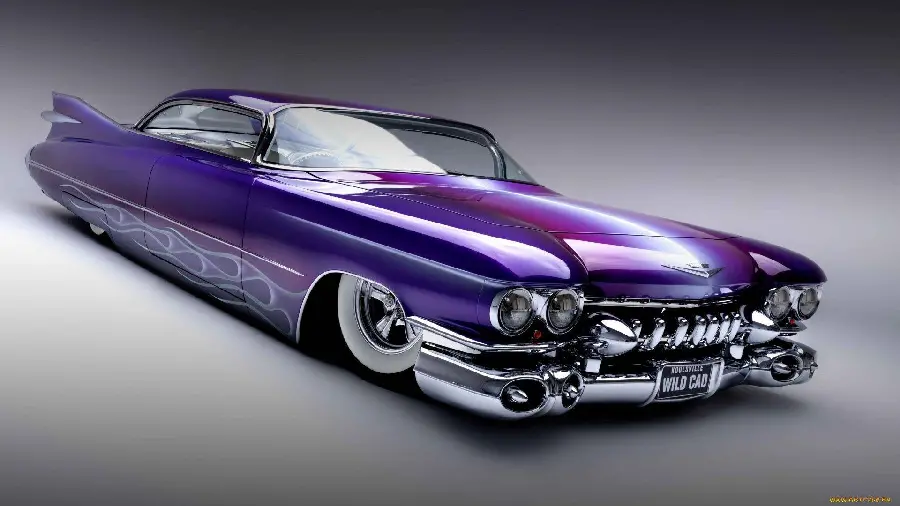 Purple Cadillac car picture with full HD quality