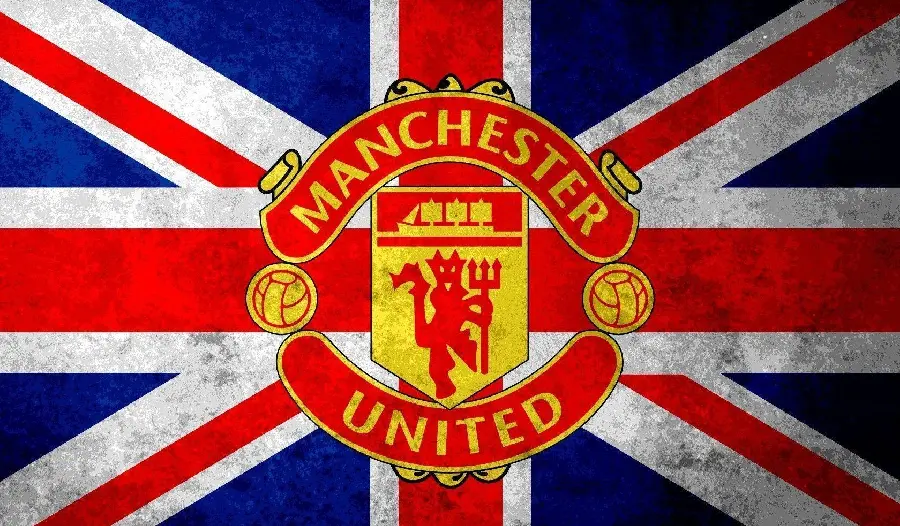 High Quality Manchester United FC and England Flag Image
