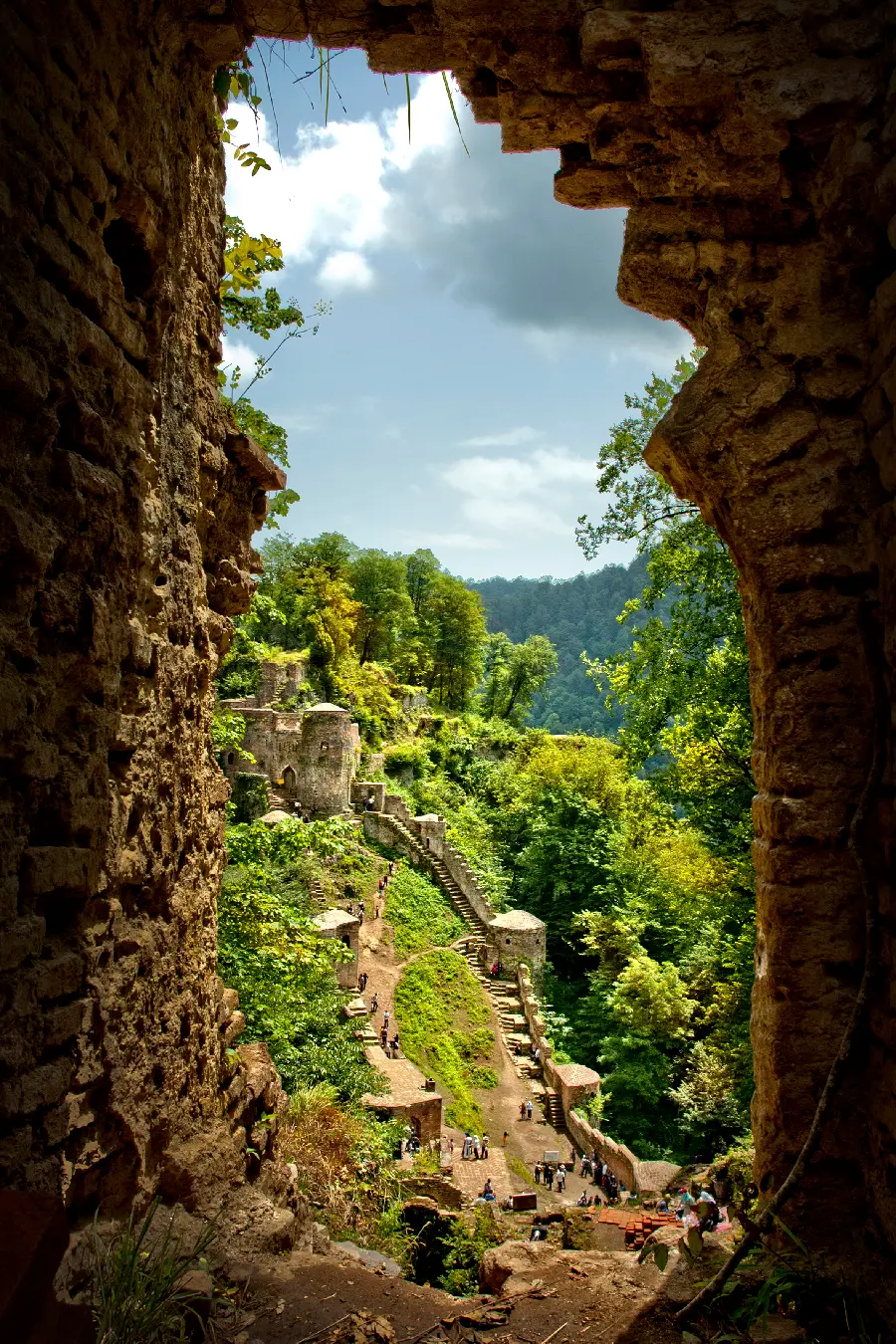 Rudkhan Castle Sassanid Era Fortress Photo