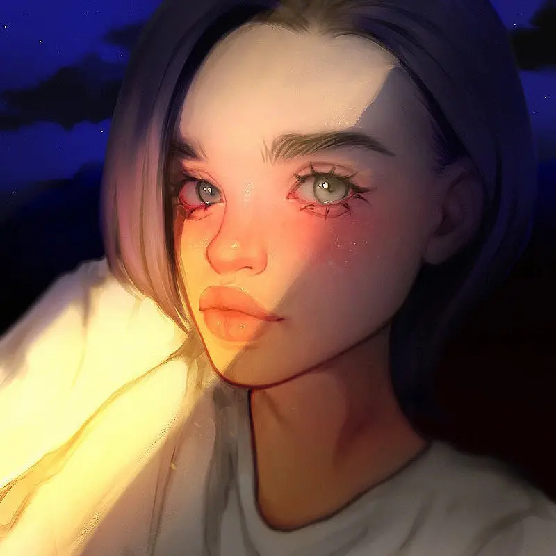 Calm Girl Digital Art HD Photo