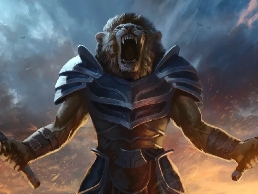 Fantasy Warrior Lion Wallpaper High Quality