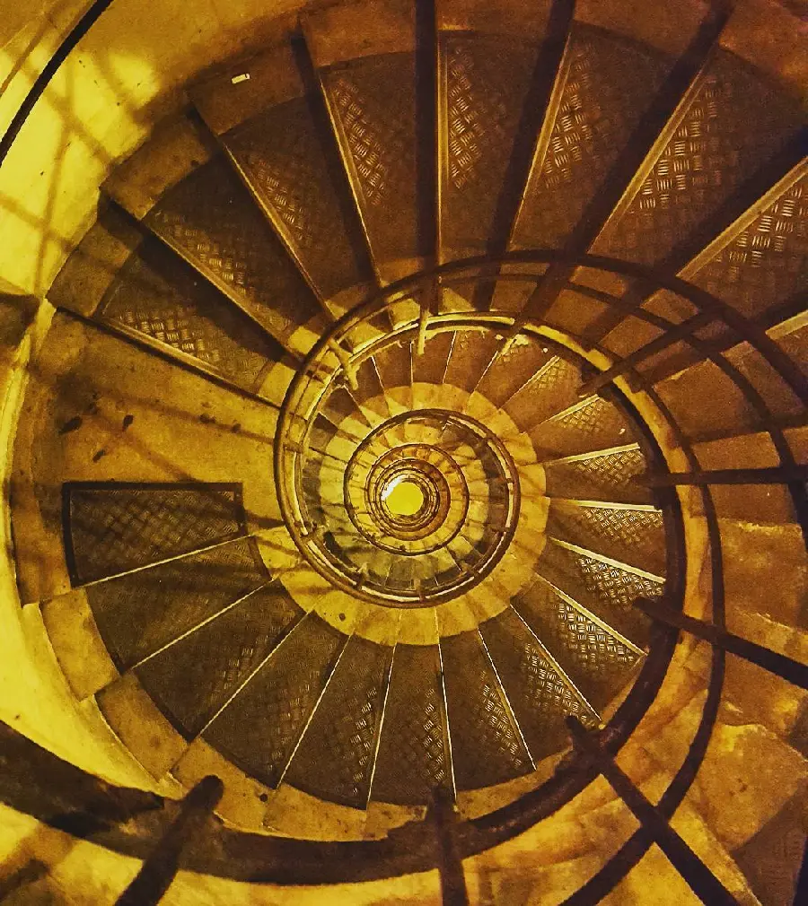 Rare Photo Of Arc De Triomphes Intimidating Staircase