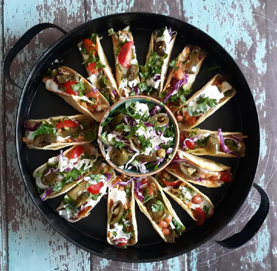 Meat and Vegetable Taco Photo