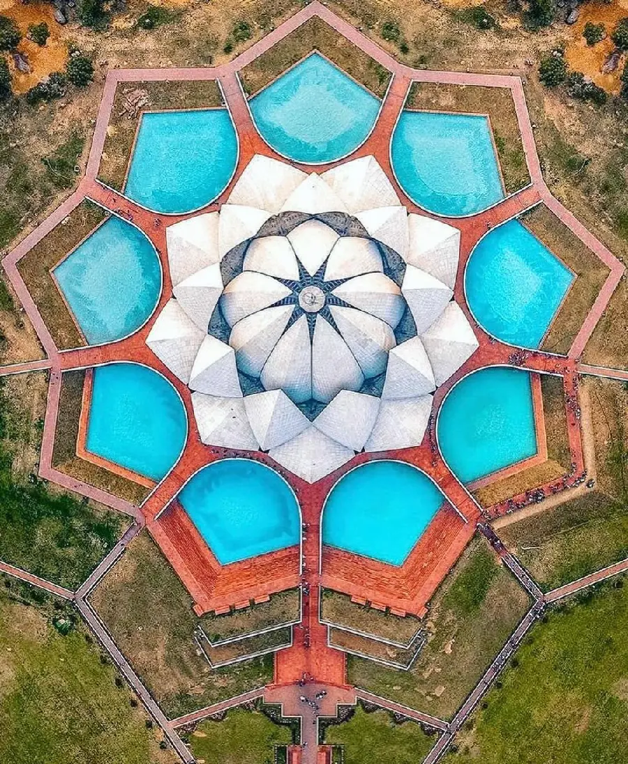 Lotus Temple High Quality Prayer House Photo
