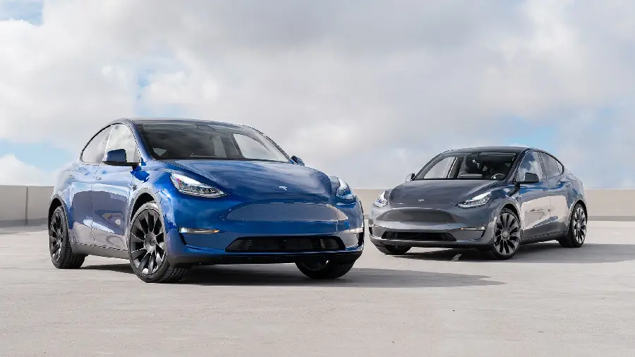 New Tesla car model photo premium quality