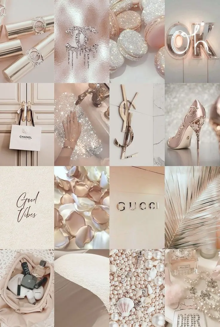 Beige Multi Piece Social Media Background