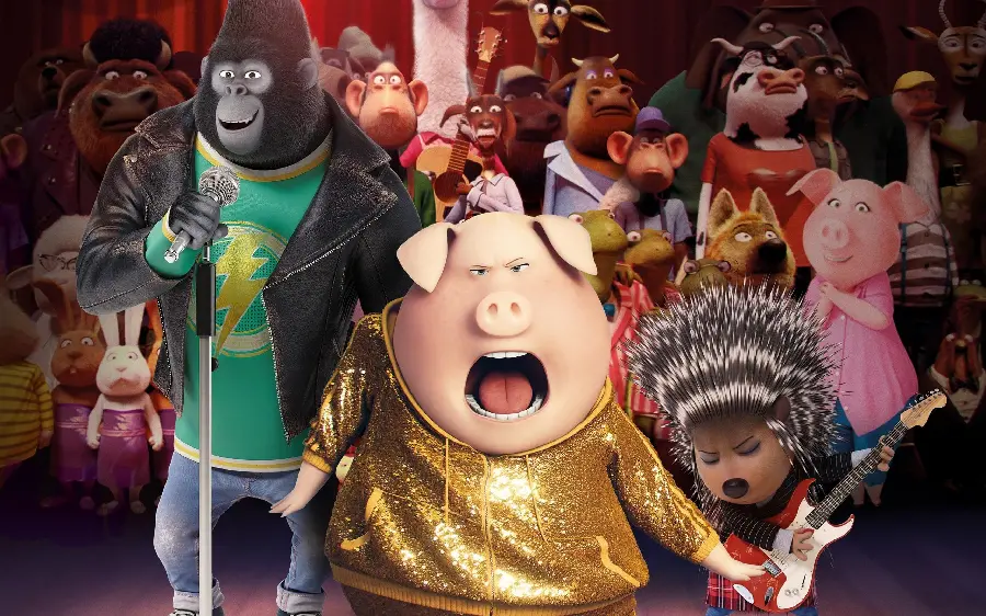 Sing 2 cartoon image latest sequel by Illumination Studios