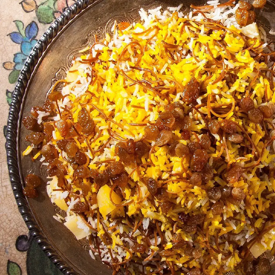 Simple and Delicious Saffron Reshteh Polo Photo