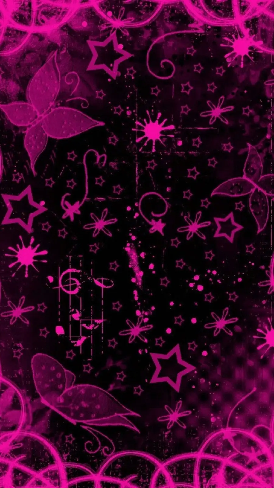 HD Black and Pink Background Image