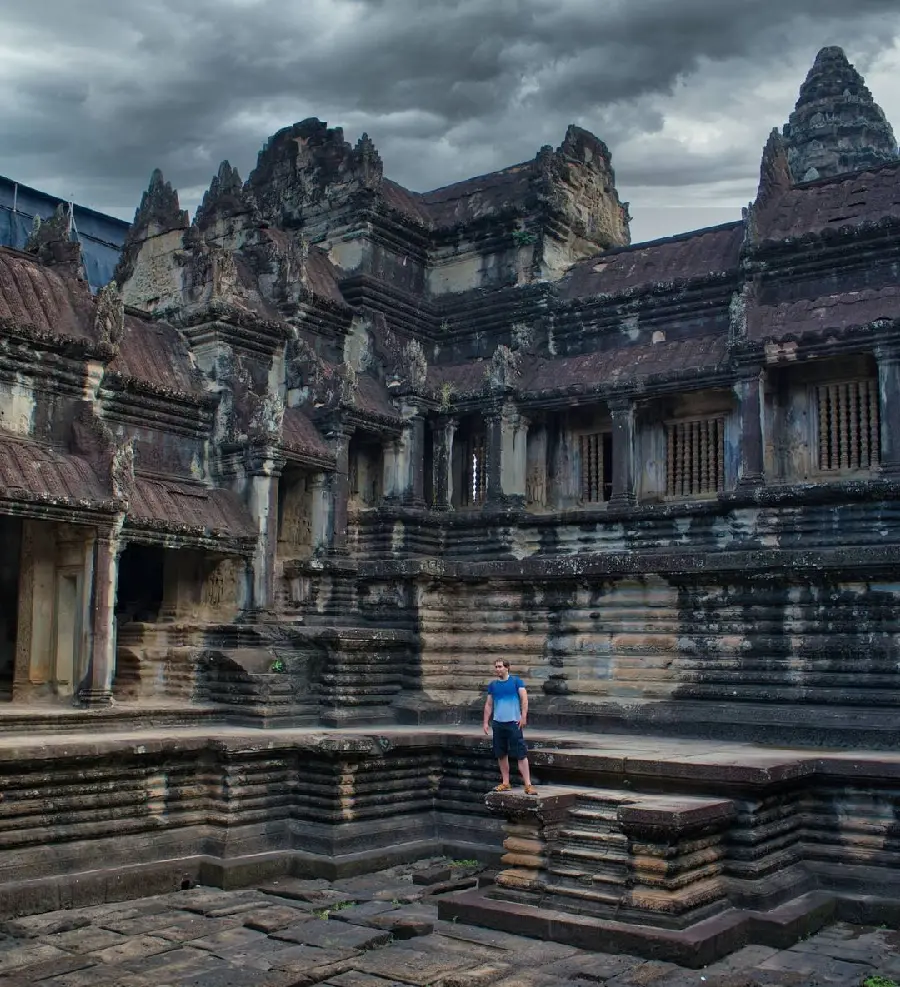 Angkor Wat Temple Interior Photo