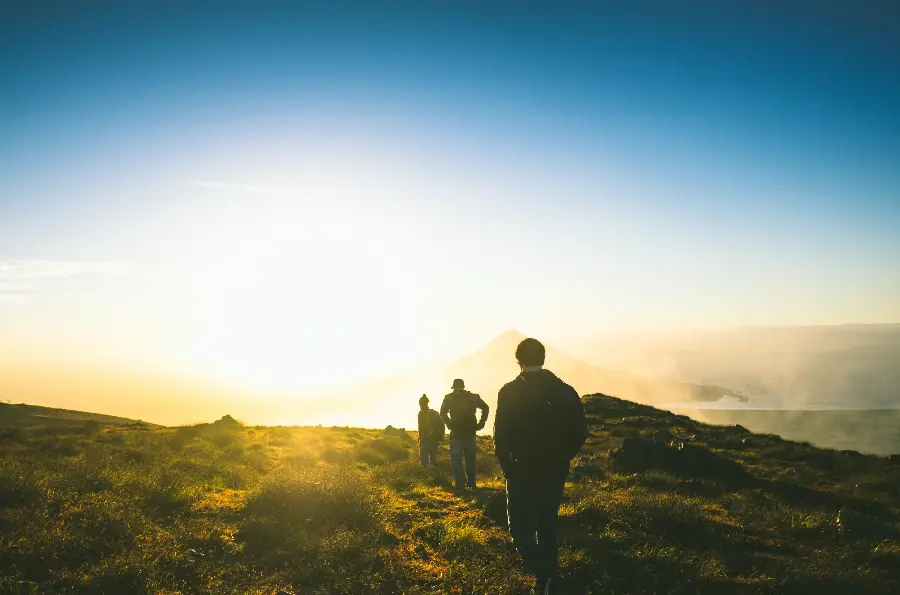 Mountain sunrise photo in full HD