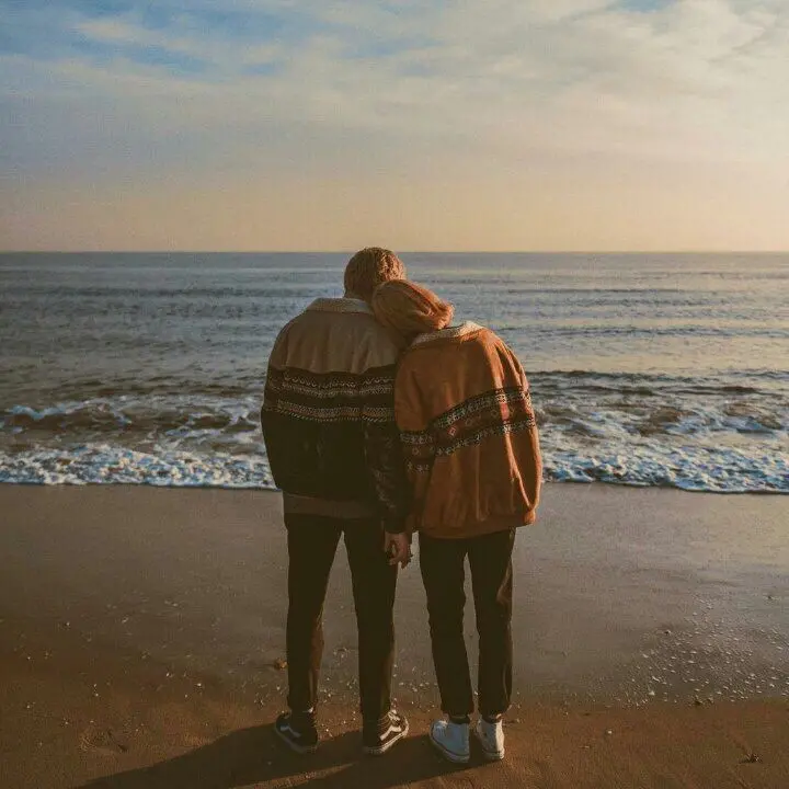 Romantic couple profile picture without text for social media