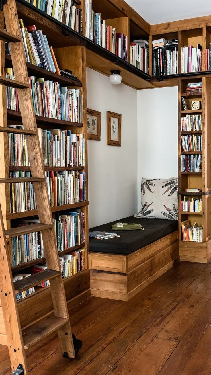 Unique Chic Library in Room