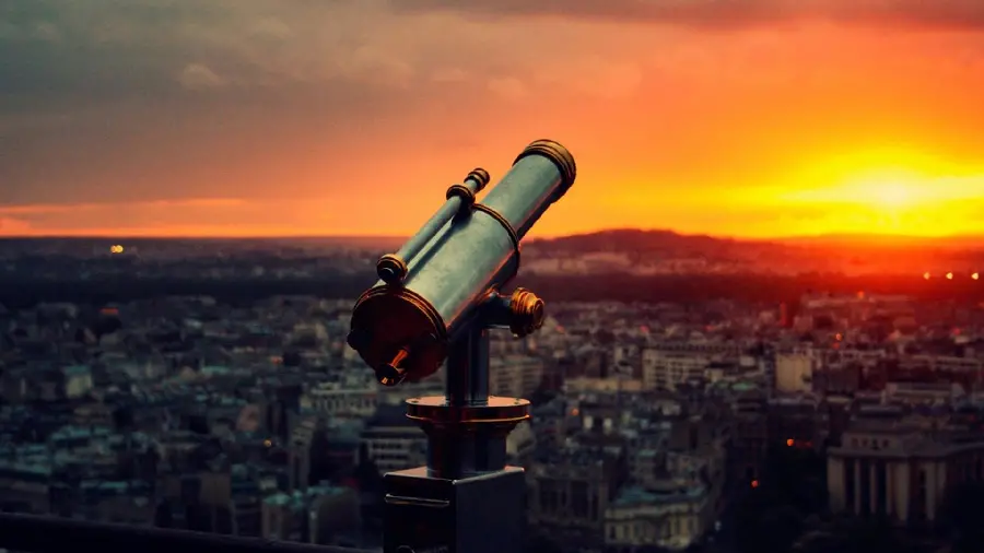 High Quality Telescope Photo Showing Technological Evolution