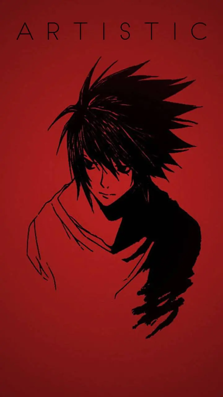Black and Red Boy Anime Profile Picture for Social Media