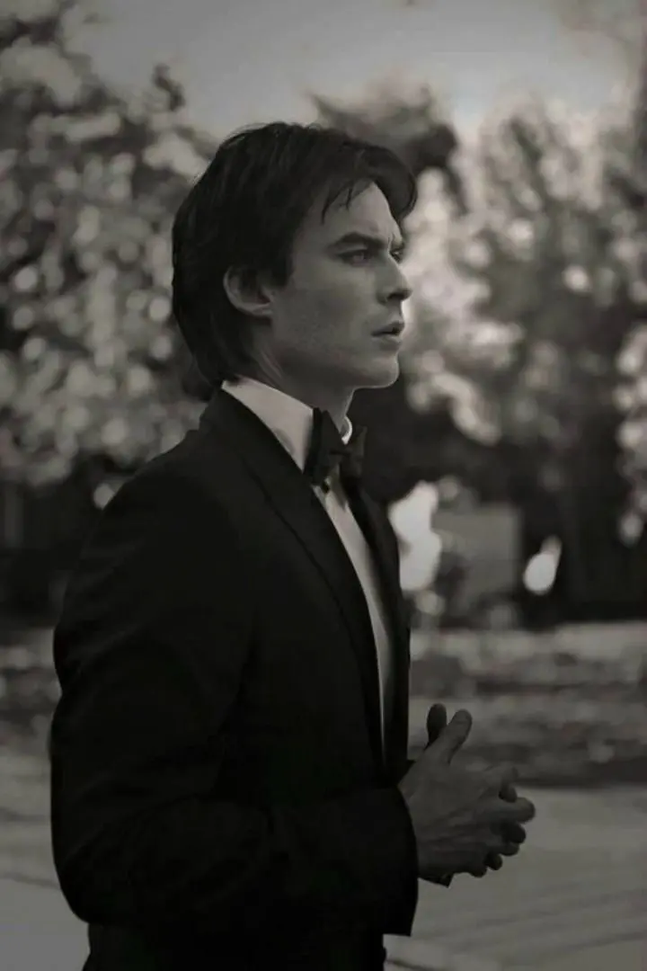 Black and White Ian Somerhalder Photo for Wallpapers