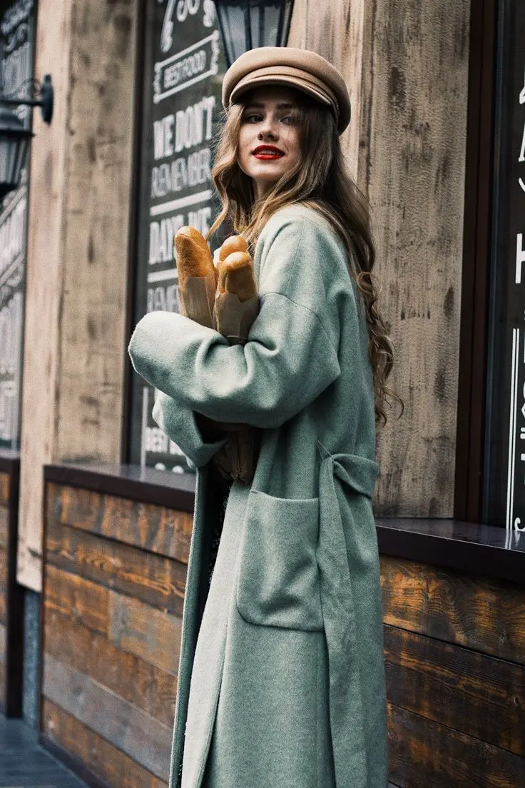 Cool and luxury girl street photo for stylish profiles