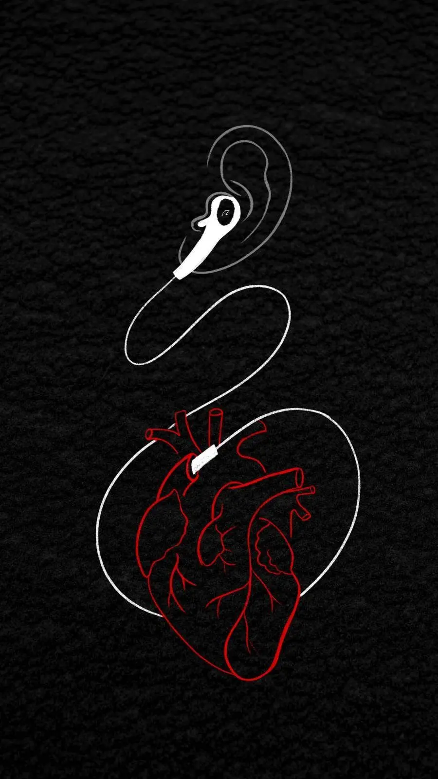 Download fantasy real human heart photo for phone wallpaper
