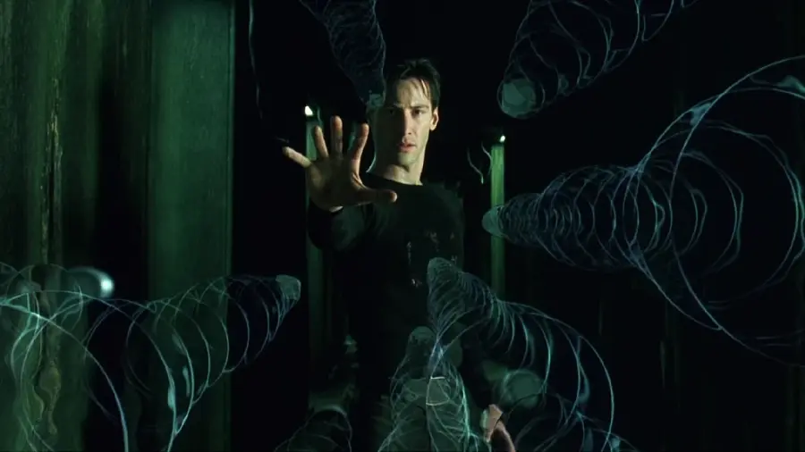 Keanu Reeves as Neo Matrix Character Wallpaper