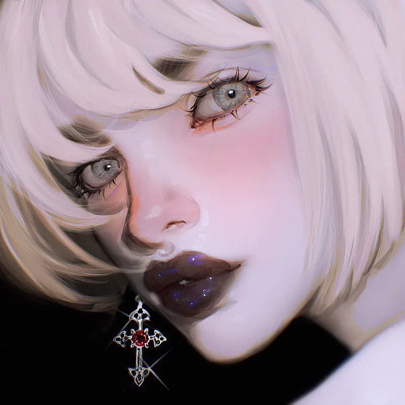 Digital Art Blue Eyes HD Image