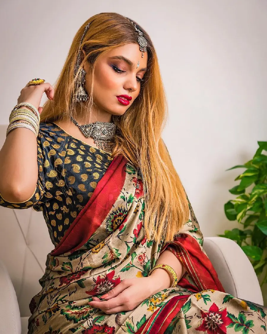 Photo of Indian Dress with Beautiful and Rare Color Patterns