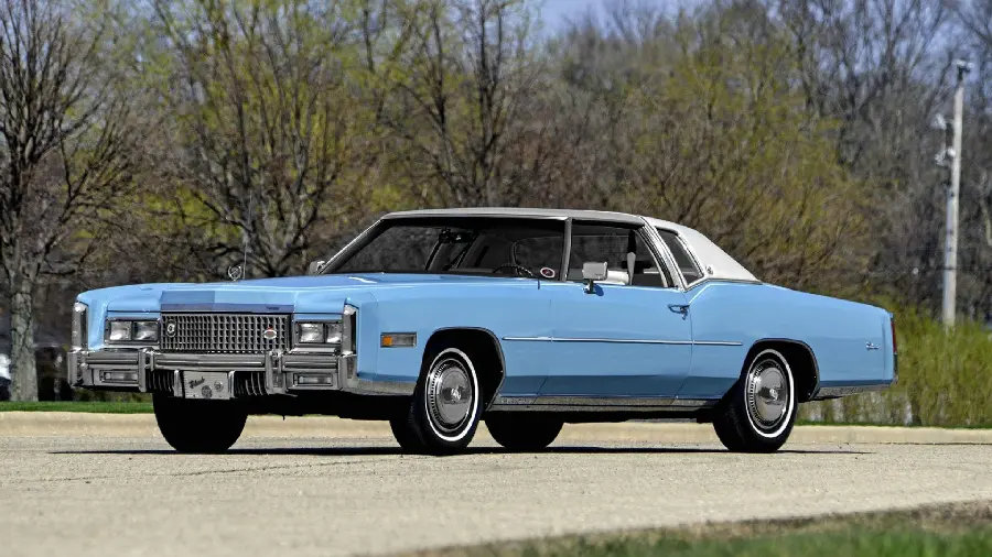 Blue Cadillac car profile picture and wallpaper with best quality