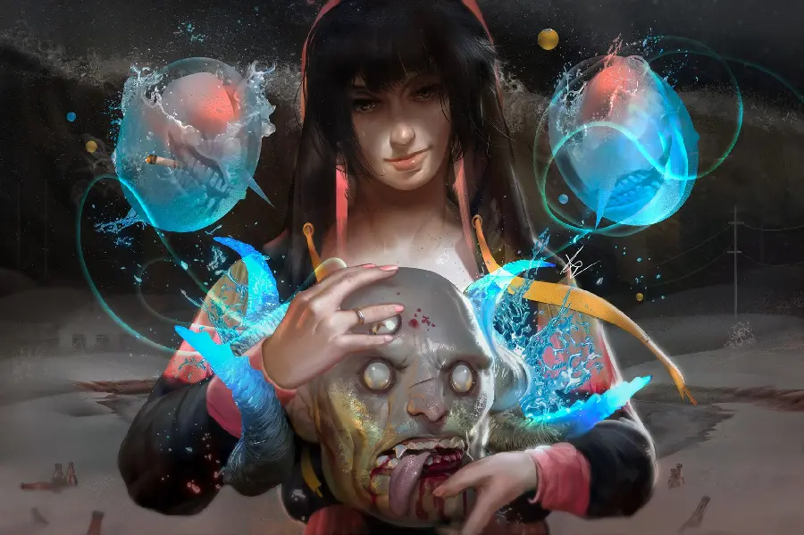 High Quality Scary Anime Girl Image