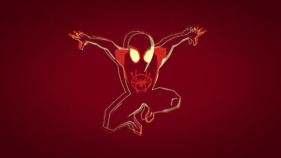 Spiderman Character Wallpaper with Red Background - HD Quality