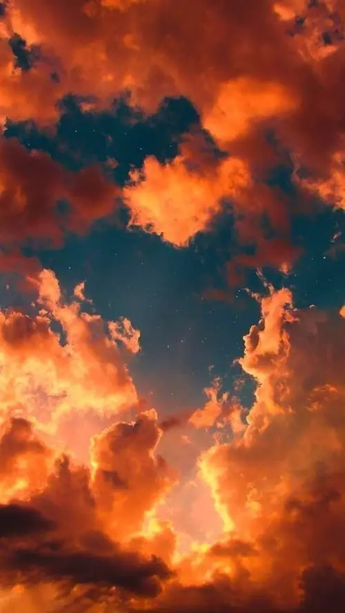Orange sky wallpaper high quality