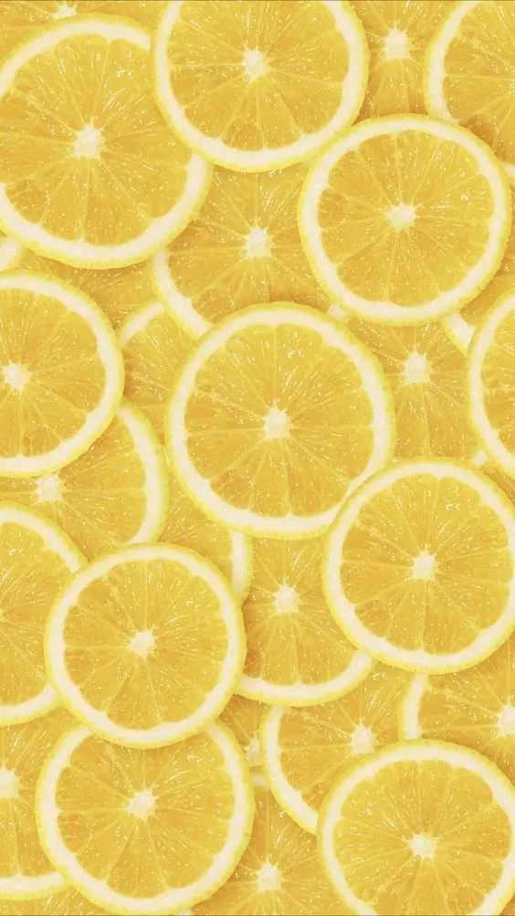 Cute yellow lemon wallpaper