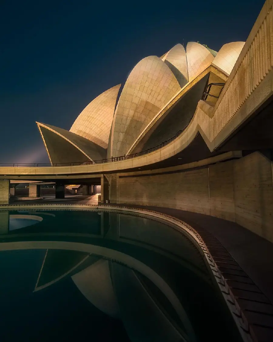 Lotus Temple New Delhi Architecture Photo