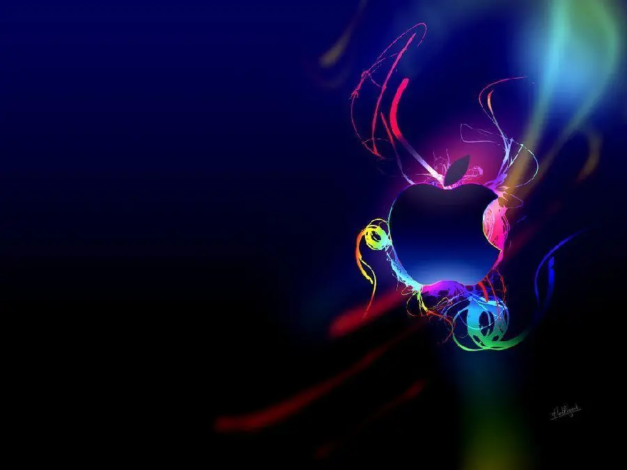 Elegant Apple Logo Background for MacBooks and PCs