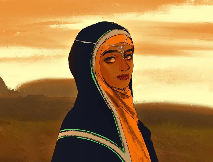 HD fantasy stylish hijab girl picture for Telegram profile