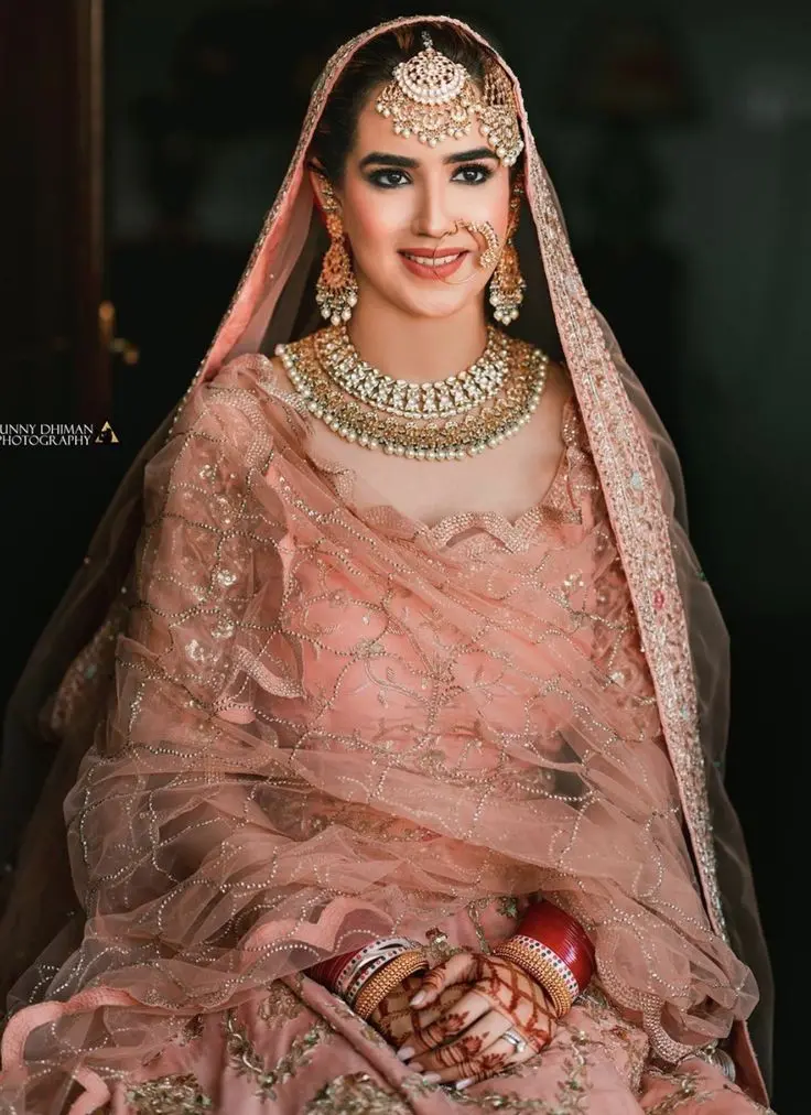 Image of Chic and Beautiful Indian Bridal Dress in HD Quality