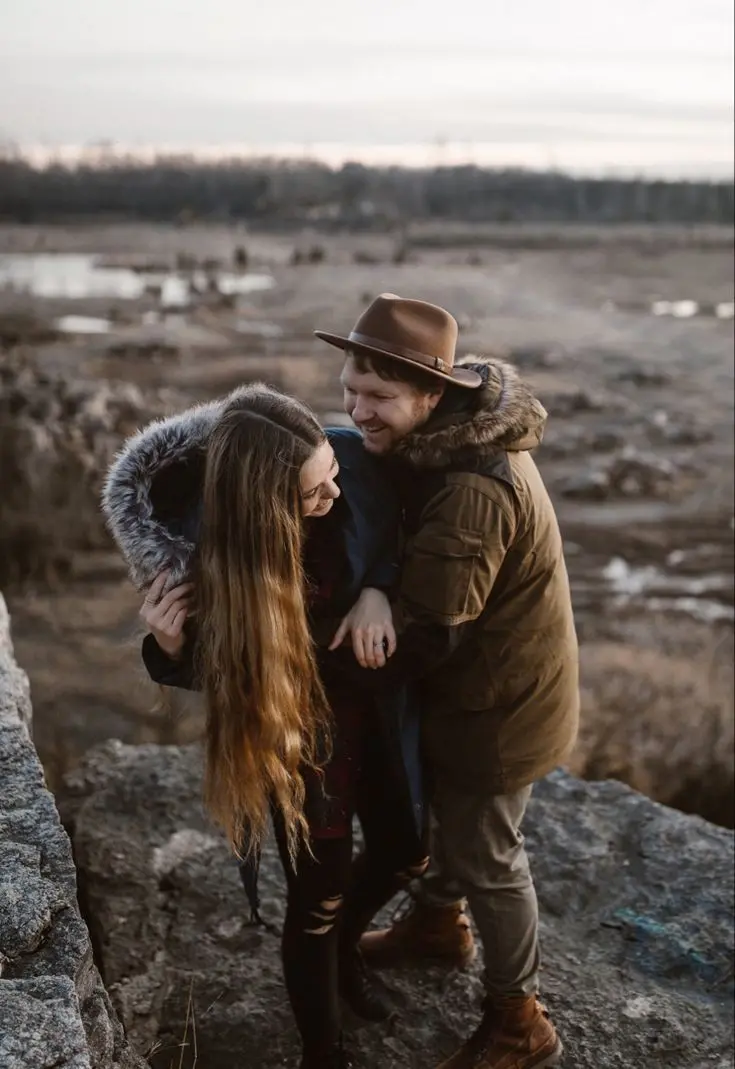Romantic husband and wife photo for profile and Instagram post
